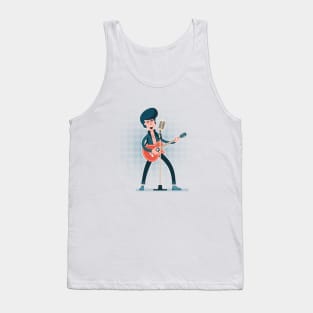 Cartoon rock guitarist Tank Top